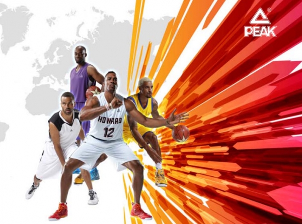 NBA 선수들을 전면에 내세운 중국 스포츠웨어 업체들 / 사진=PEAK