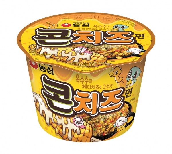 농심이 용기면 신제품 ‘콘치즈면’을 새로 출시한다. 사진=농심