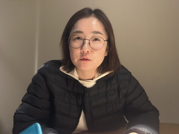 박순주 작가. 사진=김건표 교수.