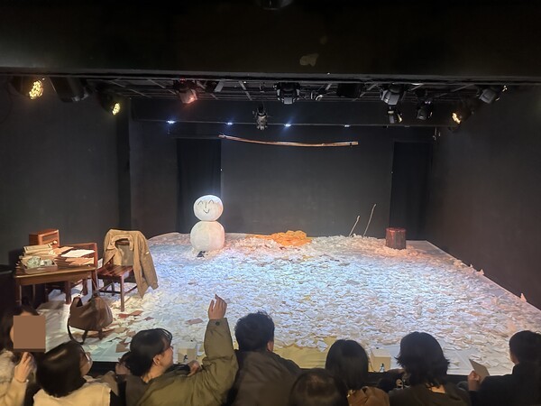 연극 '혜영에게'의 무대. 사진=김건표 교수.